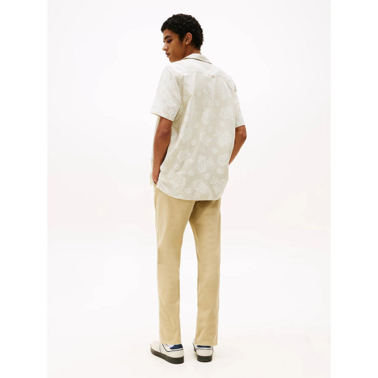 Tommy Hilfiger Ανδρικό πουκάμισο Regular Fit Textured Short Sleeve Shirt